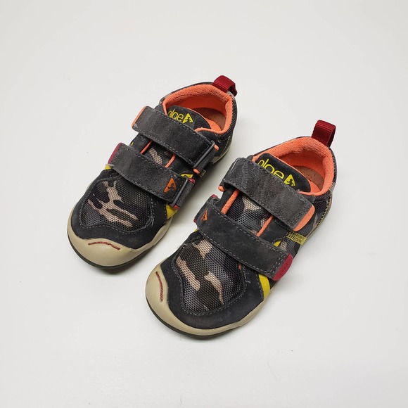PLAE Other - Plae US Size 8 Toddler 102021-063 Shoes Camo Gray Boy Outdoor Hook Loop